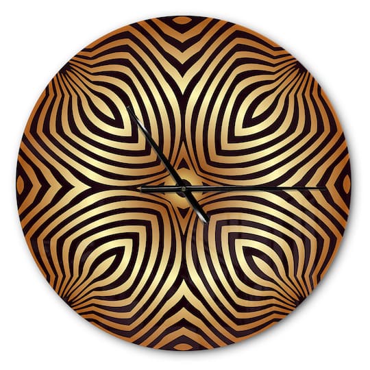 Designart 'Convex Symmetrical Ellipse Modern Wall Clock